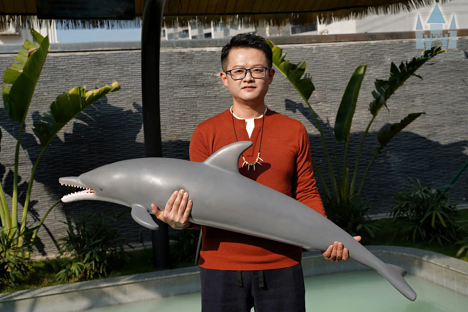 Patung Seks Silikon Dolphin 130cm (4 kaki 3 inci) dengan Reka Bentuk Realistik